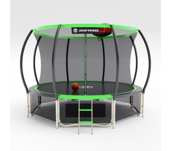 Батут Jump Power 12 ft Pro Inside Basket Green